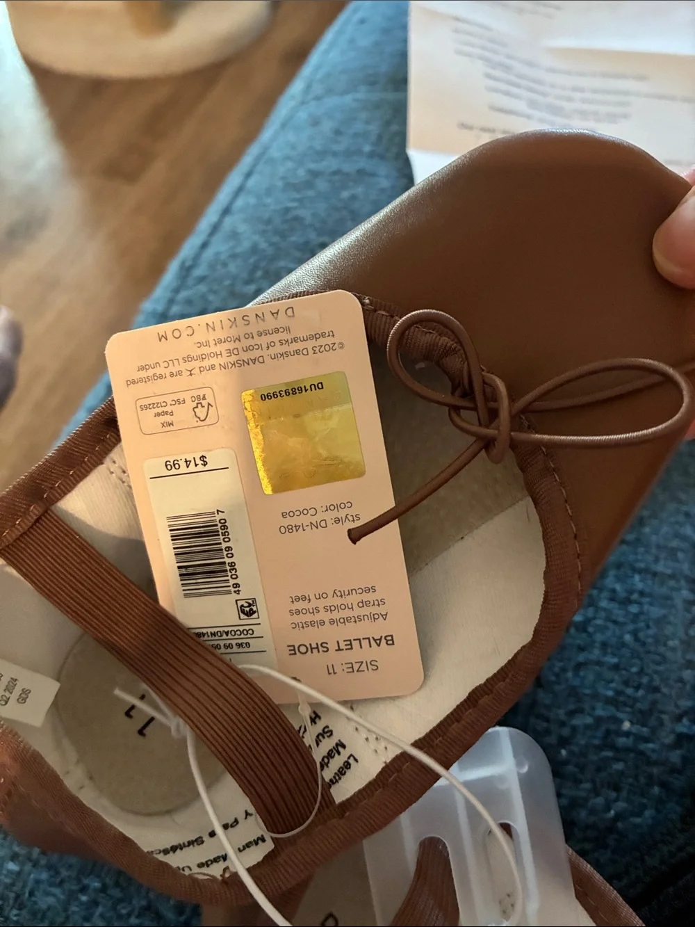 Danskin Brown Toddler Ballet Flats
